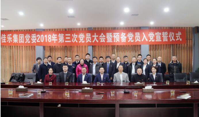 巅峰国际网站集团党委 2018 年第三次党员大会暨准备党员入党宣誓仪式